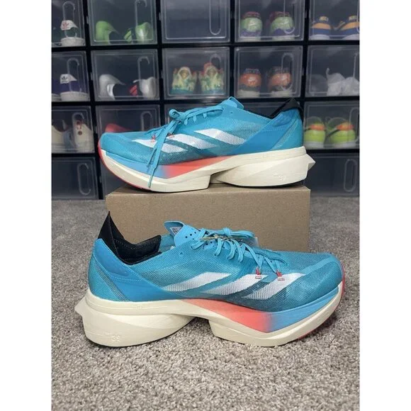 Adidas Adizero Adios Pro 3 'Lucid Cyan' New Running Shoes ID8468 Men’s Size 10.5 - Picture 2 of 7